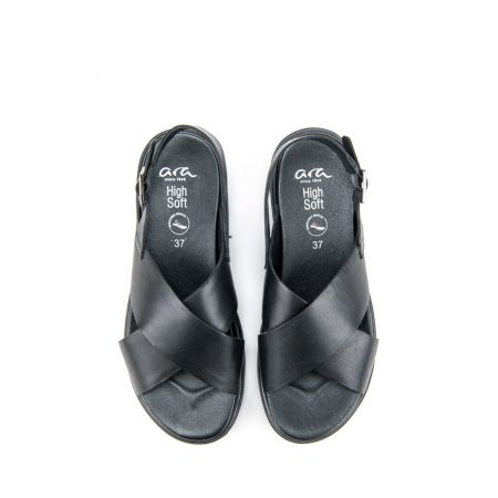 Ženske kožne sandale Ara-12-33516.01G crne ravne 5 Creator obuća | Ženska kožna obuća | Ženske kožne tašne | Ženske kožne cipele | Ženske kožne sandale | Ženske kožne papuče | Ženske kožne mokasine | Ženske kožne patike | Ženske kožne baletanke | Ženske kožne torbe | Muška kožna obuća | Sezona proleće leto 2024 | Proleće leto 2024 | Creator |