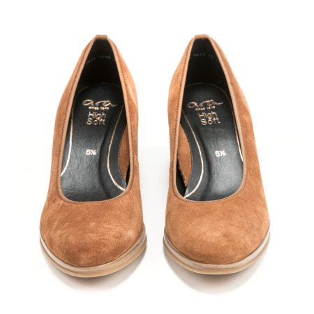 Ženske kožne plitke cipele Ara-12-13402.06G bež na štiklu 5 14495 ara 12 13402 06g nuts 3