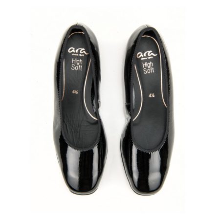 Ženske kožne plitke cipele Ara-12-21838.20H crne na štiklu 5 14496 ara 12 21838 20h schwarz 3