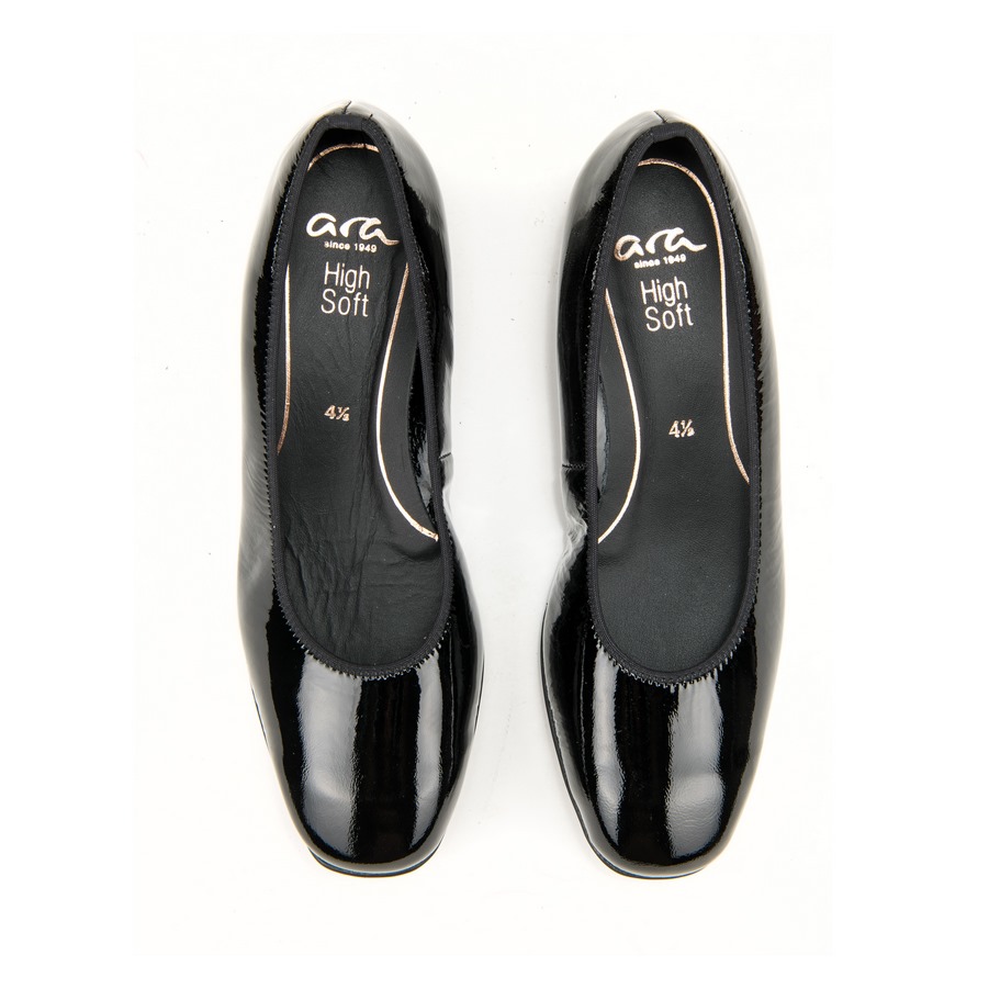 Ženske kožne plitke cipele Ara-12-21838.20H crne na štiklu 3 Ženske kožne plitke cipele Ara-12-21838.20H crne na štiklu - Slika 3