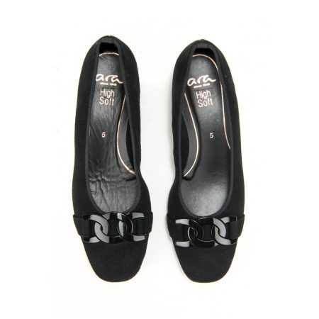 Ženske kožne plitke cipele Ara-12-11806.11H crne na štiklu 5 14499 ara 12 11806 11h schwarz 3