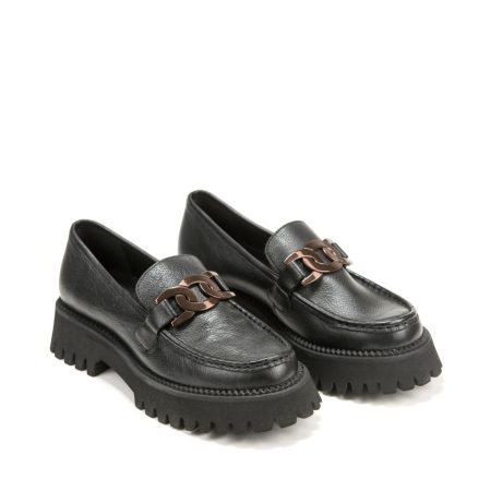 Ženske mokasine Ara-12-56721.12G crne ravne