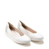 Ženske kožne baletanke Ara-12-13302.09G krem ravne