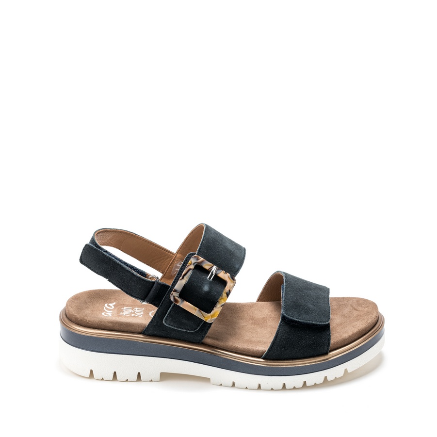 Ženske kožne sandale Ara-12-21003.02G plave ravne 2 Ženske kožne sandale Ara-12-21003.02G plave ravne - Slika 2