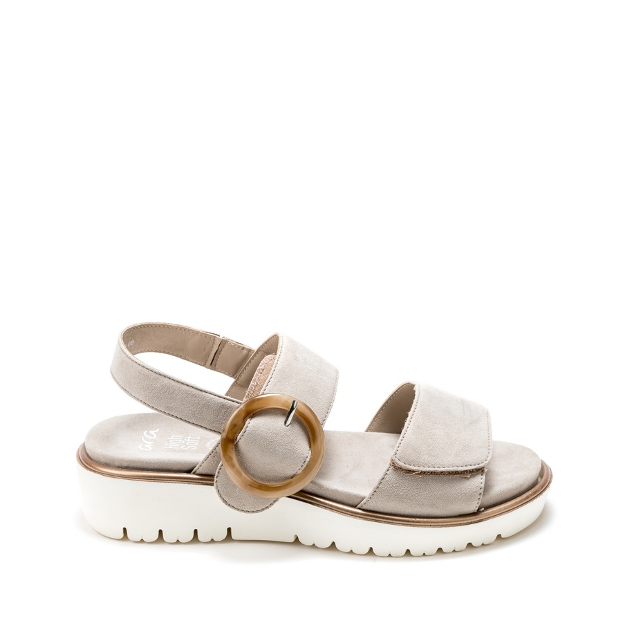 Ženske kožne sandale Ara-12-33505.08G svetlo bež ravne 2 Ženske kožne sandale Ara-12-33505.08G svetlo bež ravne - Slika 2