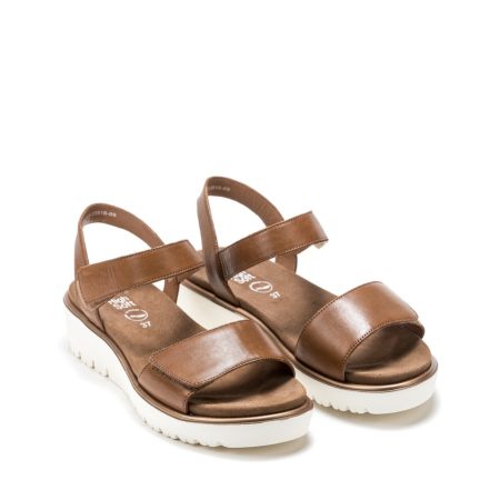 Ženske kožne sandale Ara-12-33518.09G braon ravne