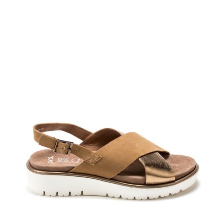 Alternative view of Ženske kožne sandale Ara-12-33516.09G braon ravne