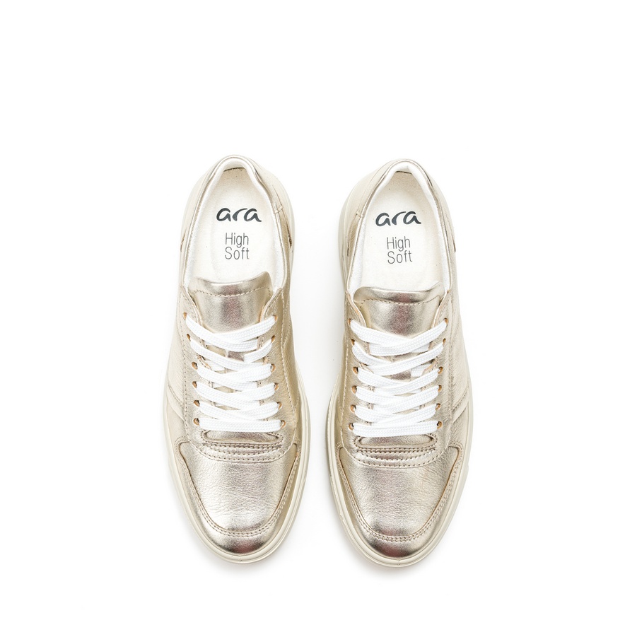 Ženske plitke patike Ara-12-23001.17H zlatne ravne 3 Ženske plitke patike Ara-12-23001.17H zlatne ravne - Slika 3