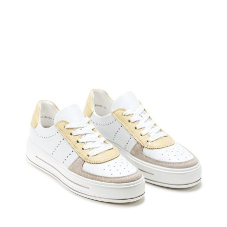 Ženske plitke patike Ara-12-23007.06H bele ravne