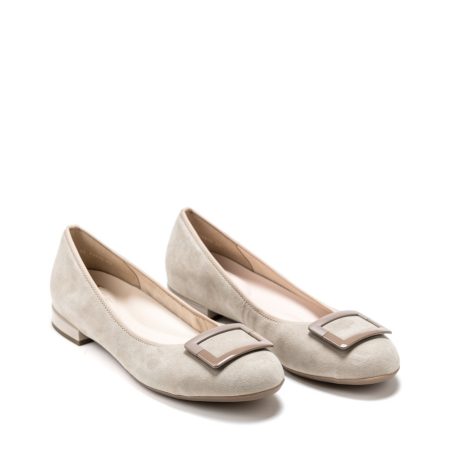 Ženske kožne baletanke Ara-12-20603.08H bež ravne
