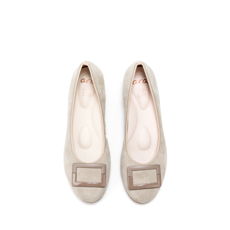 Ženske kožne baletanke Ara-12-20603.08H bež ravne 3 Ženske kožne baletanke Ara-12-20603.08H bež ravne - Slika 3