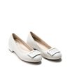 Ženske kožne baletanke Ara-12-20603.09H krem ravne