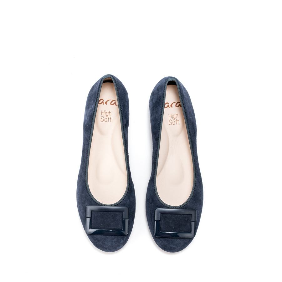 Ženske kožne baletanke Ara-12-20603.12H plave ravne 3 Ženske kožne baletanke Ara-12-20603.12H plave ravne - Slika 3