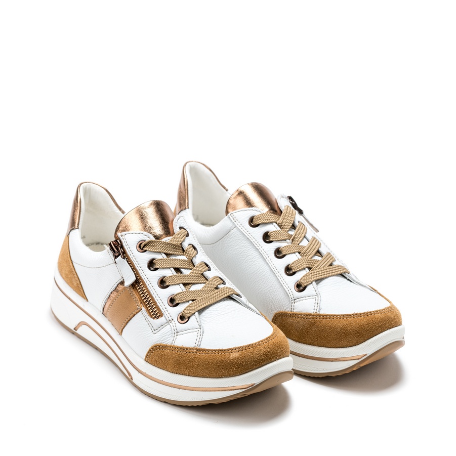 Ženske plitke patike Ara-12-27534.14H braon ravne 7 15243 ara 12 27534 14h caramel weiss 2