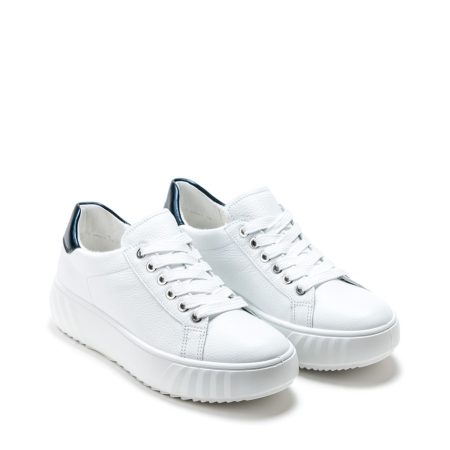 Ženske plitke patike Ara-12-46523.05H bele ravne