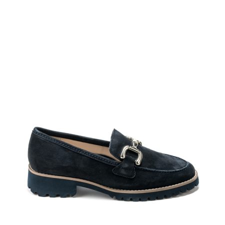 Alternative view of Ženske kožne mokasine Ara-12-31237.02F1-2 plave ravne