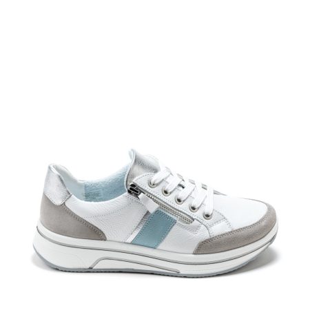 Alternative view of Ženske kožne plitke patike Ara-12-27534.04H bele ravne