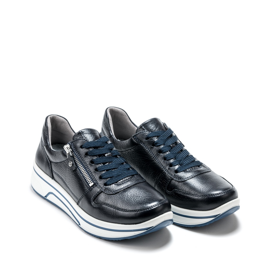 Ženske plitke patike Ara-12-27540.02H plave ravne 1 Ženske plitke patike Ara-12-27540.02H plave ravne