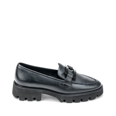 Alternative view of Ženske kožne mokasine Ara-12-21703.01F1/2 crne ravne