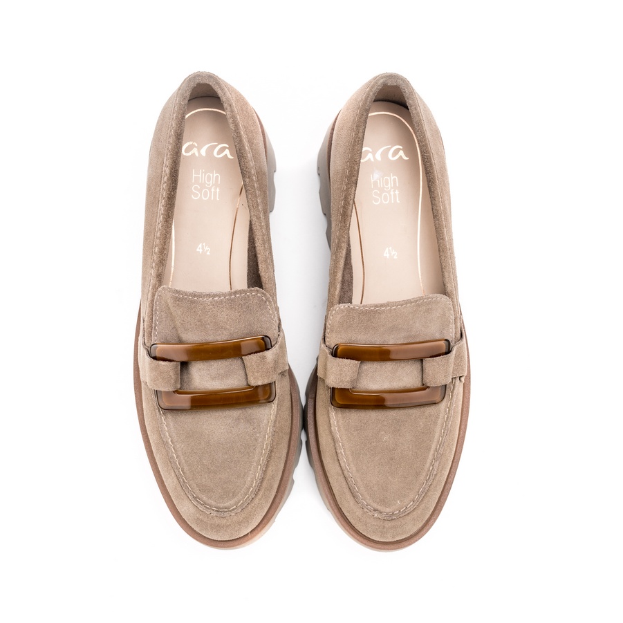 Ženske kožne mokasine Ara-12-21703.05F1/2 bež ravne 3 Ženske kožne mokasine Ara-12-21703.05F1/2 bež ravne - Slika 3