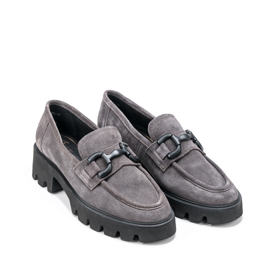 Ženske kožne mokasine Ara-12-21701.10F1/2 sive ravne 1 Ženske kožne mokasine Ara-12-21701.10F1/2 sive ravne