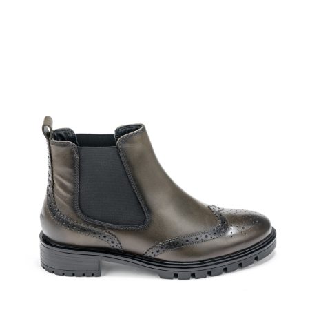 Alternative view of Ženske kožne plitke čizme Ara-12-29514.06G zelene ravne