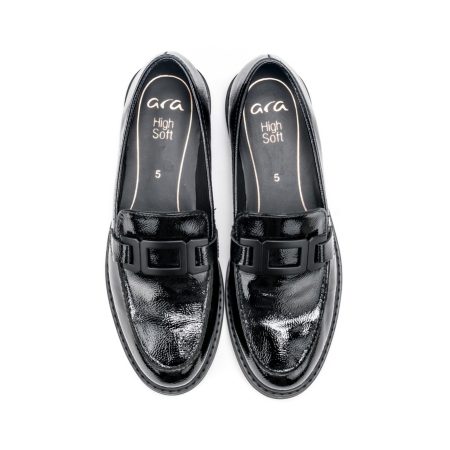 Ženske kožne mokasine Ara-12-11252.10G crne ravne 5 16118 ara 12 11252 10g schwarz 3