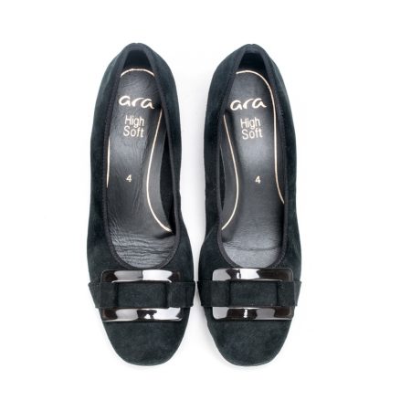 Ženske kožne plitke cipele Ara-12-20420.01H crne na štiklu 5 16134 ara 12 20420 01h schwarz 3
