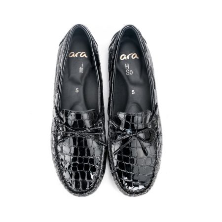 Ženske kožne plitke cipele Ara-12-19212.81G crne na platformu - Kupite odmah na Creator.rs -