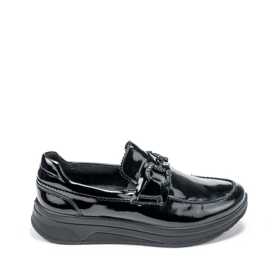 Ženske plitke cipele Ara-12-27522.01H crne na platformu 2 Ženske plitke cipele Ara-12-27522.01H crne na platformu - Slika 2