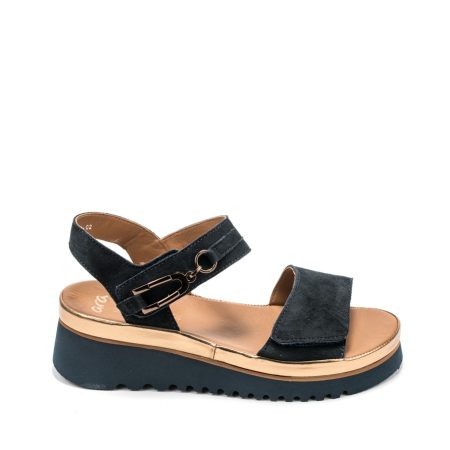 Alternative view of Ženske kožne sandale Ara-12-50502.02G teget na platformu