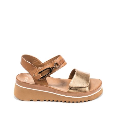 Alternative view of Ženske kožne sandale Ara-12-50502.09G svetlo braon na platformu