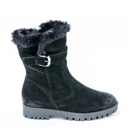 Alternative view of Ženske kožne plitke čizme Ara-12-16224.65 crne ravne