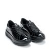 Ženske plitke patike Ara-12-46707.01H crne ravne