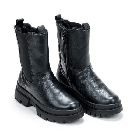 Ženske plitke čizme Ara-12-14110.01H crne ravne