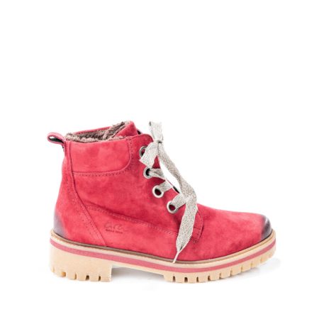 Alternative view of Ženske kožne plitke čizme Ara-12-16415.67G crvene ravne