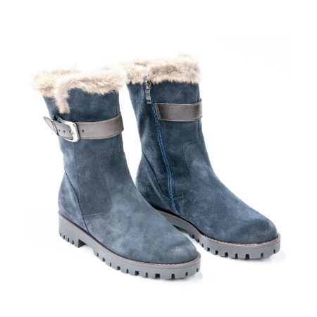 Ženske kožne plitke čizme Ara-12-16224.68H plave ravne