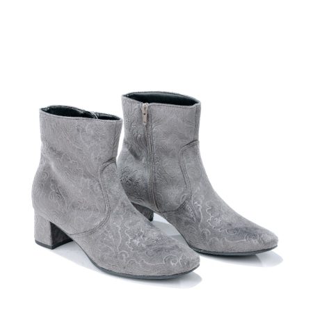 Ženske plitke čizme Jenny-22-61625-65G sive na štiklu