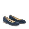 Ženske kožne baletanke Ara-12-31324.13G plave ravne
