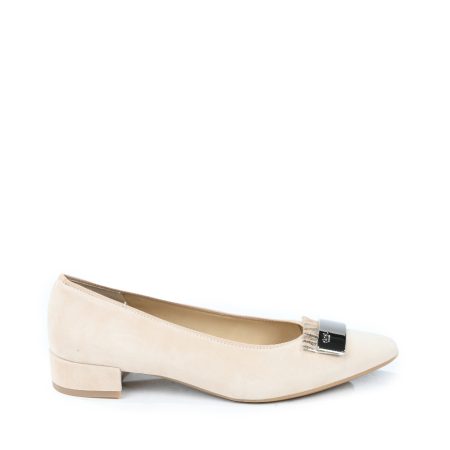 Alternative view of Ženske kožne plitke cipele Ara-12-43017.09G bež ravne