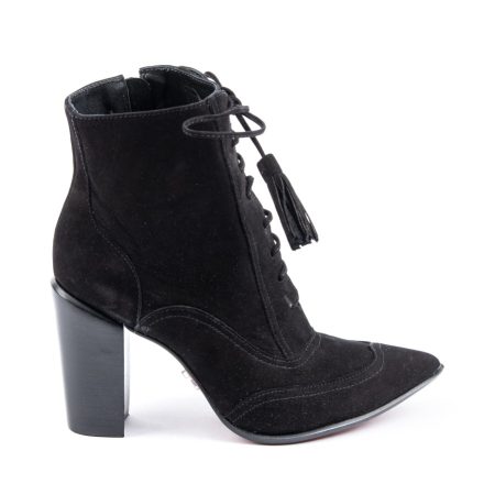 Alternative view of Ženske kožne plitke čizme Carrano-123544-CAB1 crne na štiklu