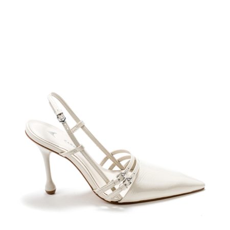 Alternative view of Ženske sandale Carrano-803003/PIN01 bele na štiklu