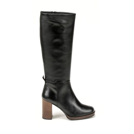 Elegantne ženske kožne čizme u crnoj boji za jesen/zimu - Creator.rs