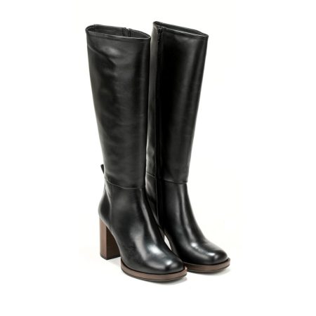 Elegantne ženske kožne čizme u crnoj boji za jesen/zimu - Creator.rs