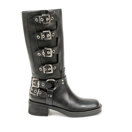 Elegantne ženske kožne čizme u crnoj boji za jesen/zimu - Creator.rs