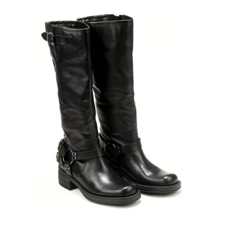 Elegantne ženske kožne čizme u crnoj boji za jesen/zimu - Creator.rs