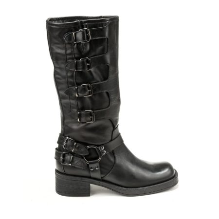 Elegantne ženske kožne čizme u crnoj boji za jesen/zimu - Creator.rs