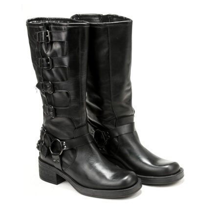 Elegantne ženske kožne čizme u crnoj boji za jesen/zimu - Creator.rs