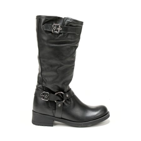Elegantne ženske kožne čizme u crnoj boji za jesen/zimu - Creator.rs