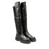 Ženske duboke čizme Debutto-XS08 crne ravne